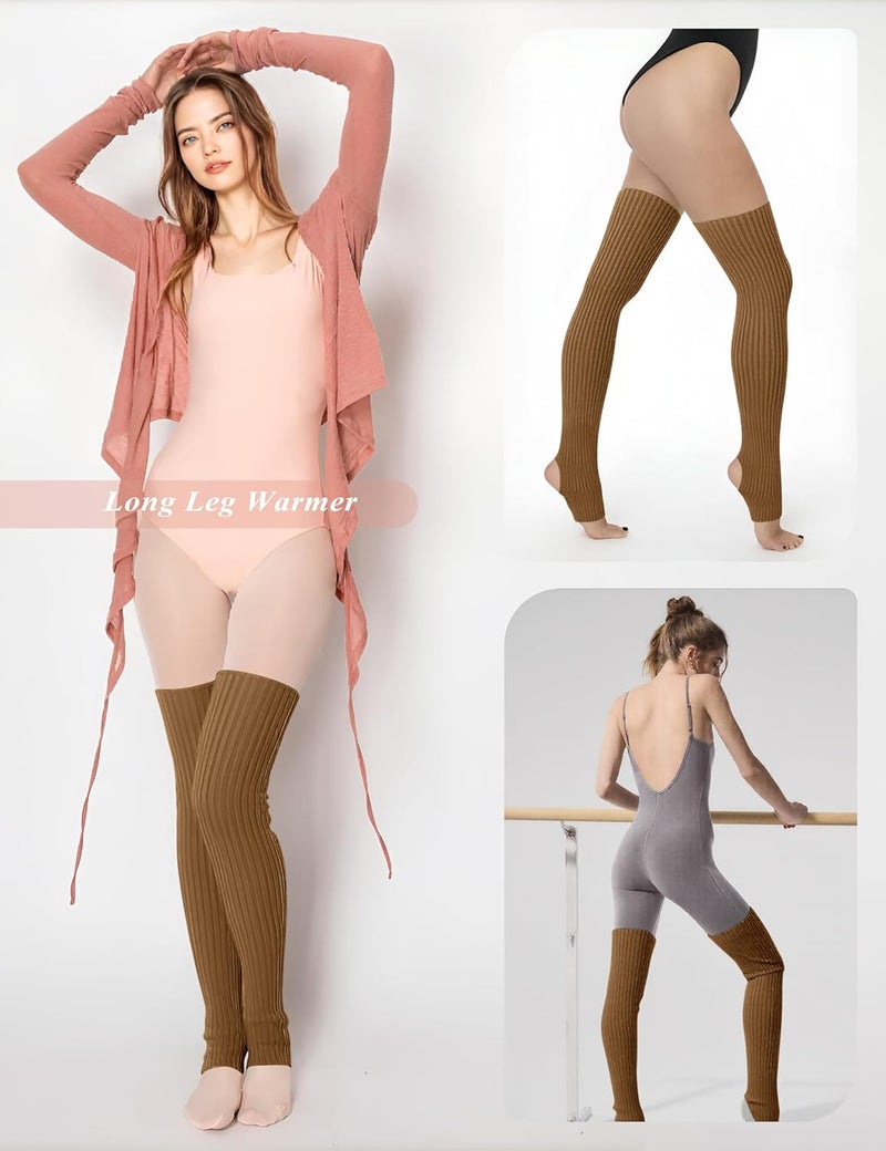 v28 Long Leg Warmer, Women’s Men 80s Party Ribbed Knit Dance Sports - Image 5